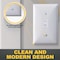 Faith Standard Size 4.53in X 2.76in Polycarbonate Thermo Plastic Light Switch Plates, 1-Gang, White, 10PK TWP1-WH-10 - alternate 4